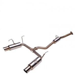 Honda S2000 Performance Exhaust - Skunk2 Racing - MegaPower Cat-Back, Dual Canister, 60mm, T-304 Stainless, 110mm Polished Tip - Polished - `00-`09